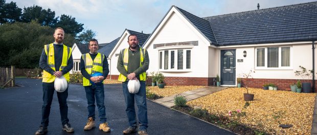 Newly-completed properties on a Kidwelly housing project backed by a £3.24 million loan from the Development Bank of Wales.